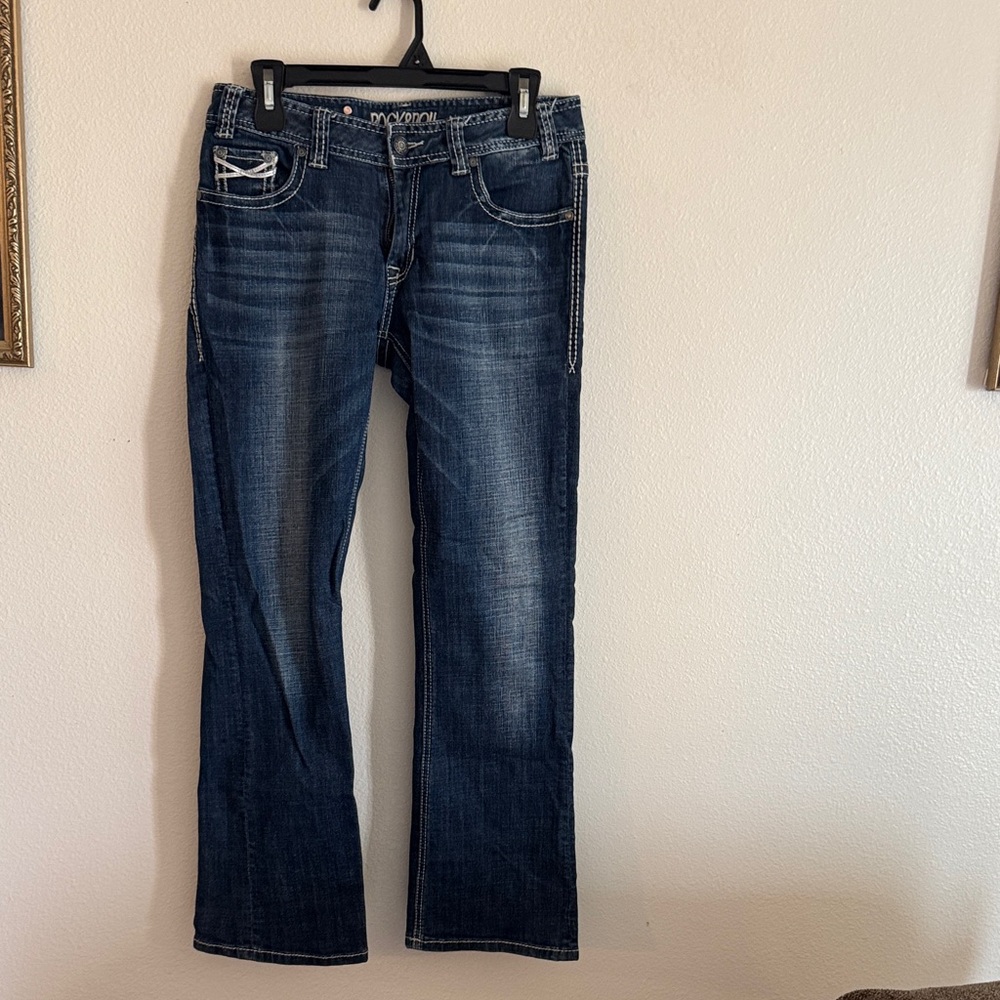 Rock&roll Women's High Rise Jeans - Dark Blue